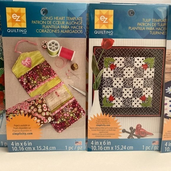 9 Simplicity EZ Quilting Template Stencils Fabric Paper Crafts Scrapbook - Picture 5 of 13